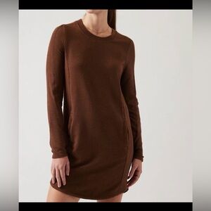 ATHLETA BALANCE DRESS COMFORT VERY SOFT Athletic Casual Stretch Women S Brown